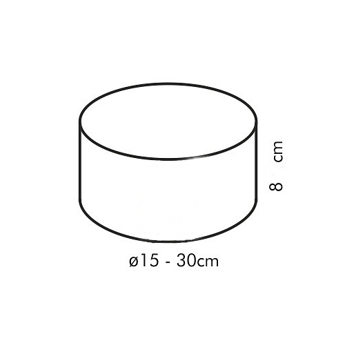 Opaska regulowana do tortu 8 cm